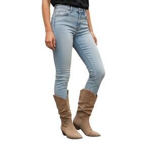 Universal Thread Tan Western Slouch Boots |‎ Pointed Toe | Wide Calf | Size 9